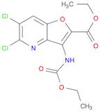 ethyl 5,6-dichloro-3-((ethoxycarbonyl)amino)furo[3,2-b]pyridine-2-carboxylate