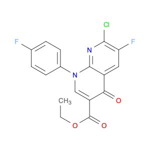 ethyl 7-chloro-6-fluoro-1-(4-fluorophenyl)-4-oxo-1,4-dihydro-1,8-naphthyridine-3-carboxylate