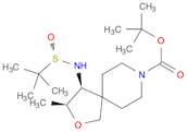 (3S,4S)-tert-butyl4-((R)-1,1-dimethylethylsulfinamido)-3-methyl-2-oxa-8-azaspiro[4.5]decane-8-carb…