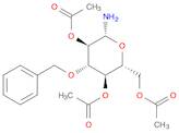 (2R,3R,4S,5R,6R)-2-(acetoxymethyl)-6-amino-4-(benzyloxy)tetrahydro-2H-pyran-3,5-diyl diacetate