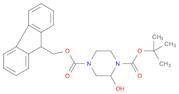 4-((9H-fluoren-9-yl)methyl) 1-tert-butyl 2-hydroxypiperazine-1,4-dicarboxylate