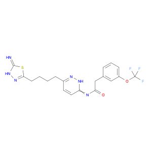 N-(6-(4-(5-Amino-1,3,4-thiadiazol-2-yl)butyl)pyridazin-3-yl)-2-(3-(trifluoromethoxy)phenyl)acetami…