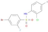 4-bromo-N-(2-chloro-4-iodophenyl)-2-fluorobenzenesulfonamide