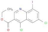 3-Quinolinecarboxylic acid, 4,6-dichloro-8-iodo-,ethyl ester