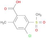 4-chloro-2-methyl-5-(methylsulfonyl)benzoic acid