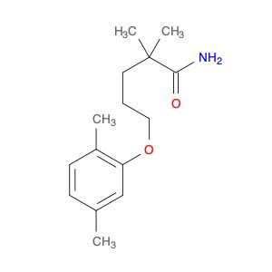 5-(2,5-dimethylphenoxy)-2,2-dimethylpentanamide