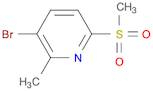 3-BROMO-2-METHYL-6-(METHYLSULFONYL)PYRIDINE