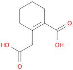 2-(carboxymethyl)cyclohex-1-enecarboxylic acid