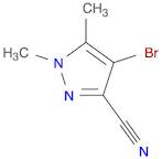 4-bromo-1,5-dimethyl-1H-pyrazole-3-carbonitrile