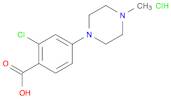 2-chloro-4-(4-methylpiperazin-1-yl)benzoic acid hydrochloride