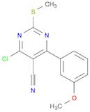 4-Chloro-6-(3-methoxyphenyl)-2-(methylthio)pyrimidine-5-carbonitrile