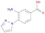 3-amino-4-(1H-pyrazol-1-yl)benzoic acid