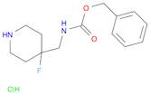 benzyl ((4-fluoropiperidin-4-yl)methyl)carbamate hydrochloride