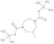 di-tert-butyl 6-fluoro-1,4-diazepane-1,4-dicarboxylate