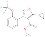 methyl 5-cyclopropyl-3-(2-(trifluoromethoxy)phenyl)isoxazole-4-carboxylate