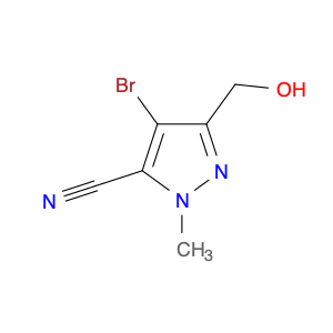 4-bromo-5-(hydroxymethyl)-2-methylpyrazole-3-carbonitrile