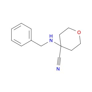 4-(benzylamino)tetrahydro-2H-pyran-4-carbonitrile