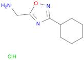 (3-cyclohexyl-1,2,4-oxadiazol-5-yl)methanamine hydrochloride