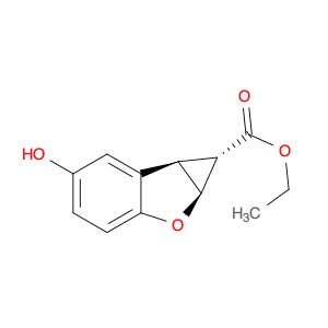 ethyl (1S,1aS,6bR)-5-hydroxy-1a,6b-dihydro-1H-cyclopropa[b]benzofuran-1-carboxylate