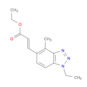 (E)-ETHYL 3-(1-ETHYL-4-METHYL-1H-BENZO[D][1,2,3]TRIAZOL-5-YL)ACRYLATE