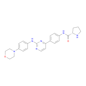 Pyrrolidine-2-carboxylic acid {4-[2-(4-morpholin-4-yl-phenylamino)-pyrimidin-4-yl]-phenyl}-amide