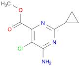 4-Pyrimidinecarboxylic acid, 6-amino-5-chloro-2-cyclopropyl-, methylester