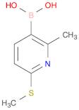 2-Methyl-6-(methylthio)-3-pyridylboronic acid