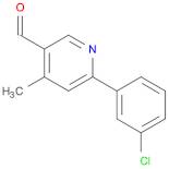 2-(3-Chlorophenyl)-4-methylpyridine-5-carboxaldehyde