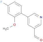 5-(4-Fluoro-2-methoxyphenyl)pyridine-3-carbaldehyde