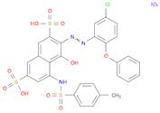 2,7-Naphthalenedisulfonic acid,3-[(5-chloro-2-phenoxyphenyl)azo]-4-hydroxy-5-[[(4-methylphenyl)s...