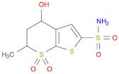 4H-Thieno[2,3-b]thiopyran-2-sulfonamide,5,6-dihydro-4-hydroxy-6-methyl-, 7,7-dioxide