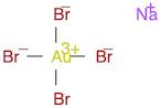 Aurate(1-), tetrabromo-, sodium, (SP-4-1)-