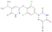 1,2,4-Triazine-6-carbonitrile,2-[3,5-dichloro-4-[[1,6-dihydro-5-(1-methylethyl)-6-oxo-3-pyridaziny…