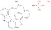 2-Propanol,1-(9H-carbazol-4-yloxy)-3-[[2-(2-methoxyphenoxy)ethyl]amino]-,phosphate (salt), hydrate…