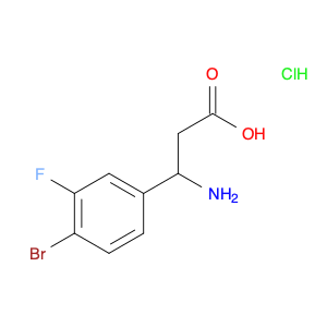 3-AMINO-3-(4-BROMO-3-FLUOROPHENYL)PROPANOIC ACID hydrochloride