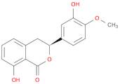 (3S)-8-hydroxy-3-(3-hydroxy-4-methoxyphenyl)-3,4-dihydroisochromen-1-one