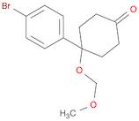 4-(4-bromophenyl)-4-(methoxymethoxy)cyclohexanone