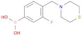 [3-fluoro-4-(thiomorpholin-4-ylmethyl)phenyl]boronic acid