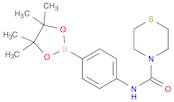 N-(4-(4,4,5,5-tetramethyl-1,3,2-dioxaborolan-2-yl)phenyl)thiomorpholine-4-carboxamide