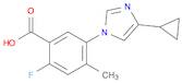 5-(4-Cyclopropyl-1H-imidazol-1-yl)-2-fluoro-4-methylbenzoic acid