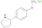 1-((2S)PYRROLIDIN-2-YL)-4-METHOXYBENZENE hydrochloride