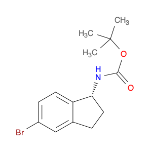 Carbamic acid, [(1R)-5-bromo-2,3-dihydro-1H-inden-1-yl]-, 1,1-dimethylethyl ester (9CI)