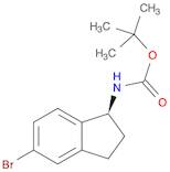 Carbamic acid, N-[(1S)-5-bromo-2,3-dihydro-1H-inden-1-yl]-, 1,1-dimethylethyl ester