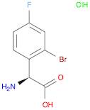 (S)-2-AMINO-2-(2-BROMO-4-FLUOROPHENYL)ACETIC ACID HCL