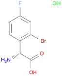 (R)-2-AMINO-2-(2-BROMO-4-FLUOROPHENYL)ACETIC ACID HCL