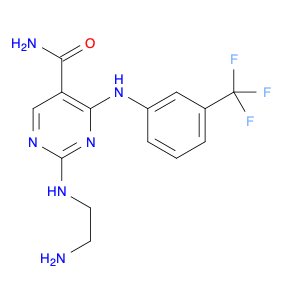 2-((2-Aminoethyl)Amino)-4-((3-(Trifluoromethyl)Phenyl)Amino)Pyrimidine-5-Carboxamide