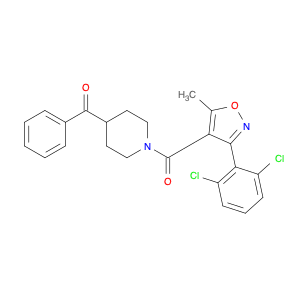 (4-benzoylpiperidin-1-yl)(3-(2,6-dichlorophenyl)-5-methylisoxazol-4-yl)methanone