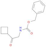 Carbamic acid, N-(2-cyclobutyl-2-oxoethyl)-, phenylmethyl ester