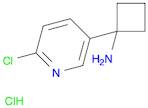 1-(6-chloropyridin-3-yl)cyclobutan-1-amine hydrochloride