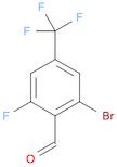 2-Bromo-6-fluoro-4-(trifluoromethyl)benzaldehyde